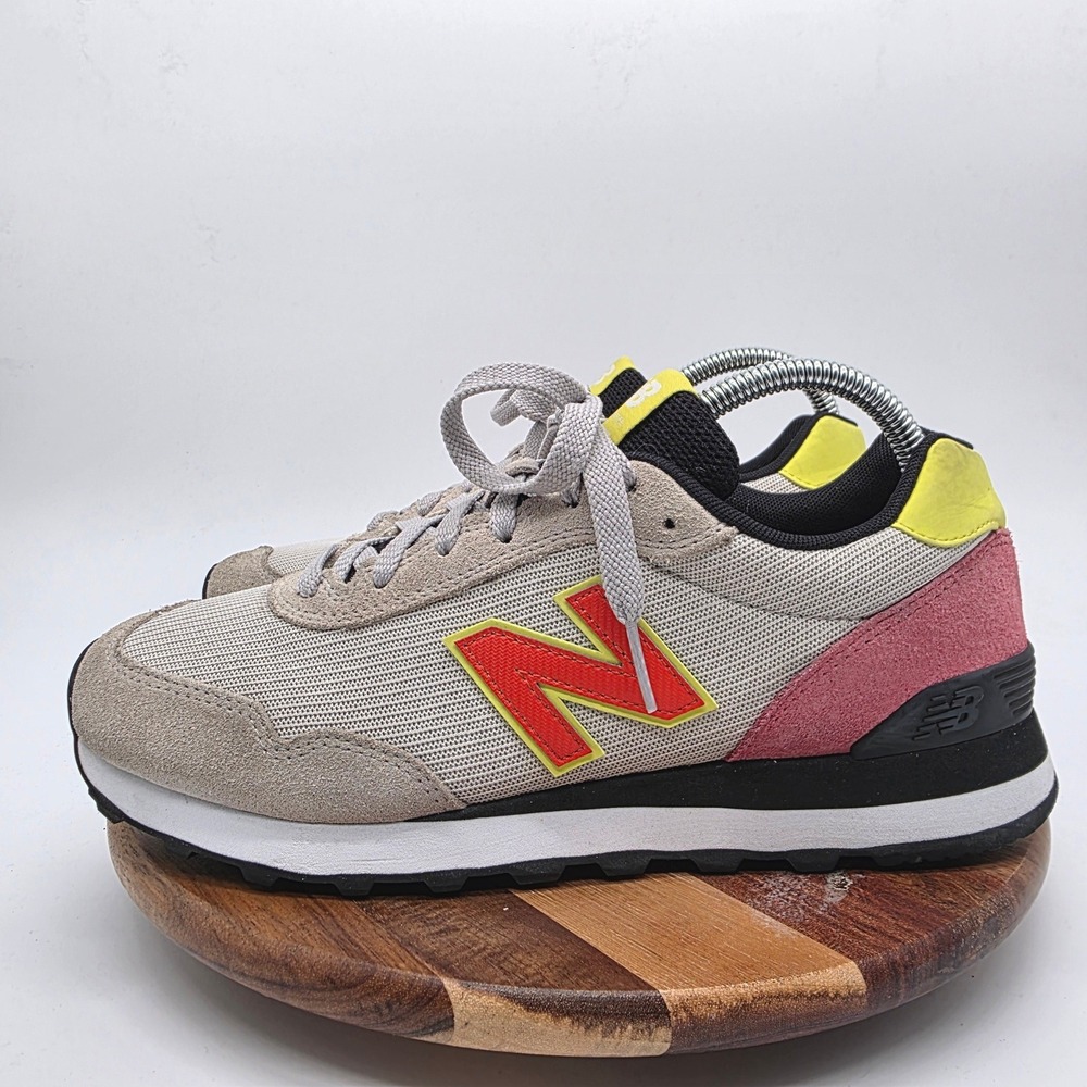 New Balance 515 V3 Women's 7.5 Tan Pink Yellow Retro Classic WL515BR3 Sneakers - Picture 3 of 11